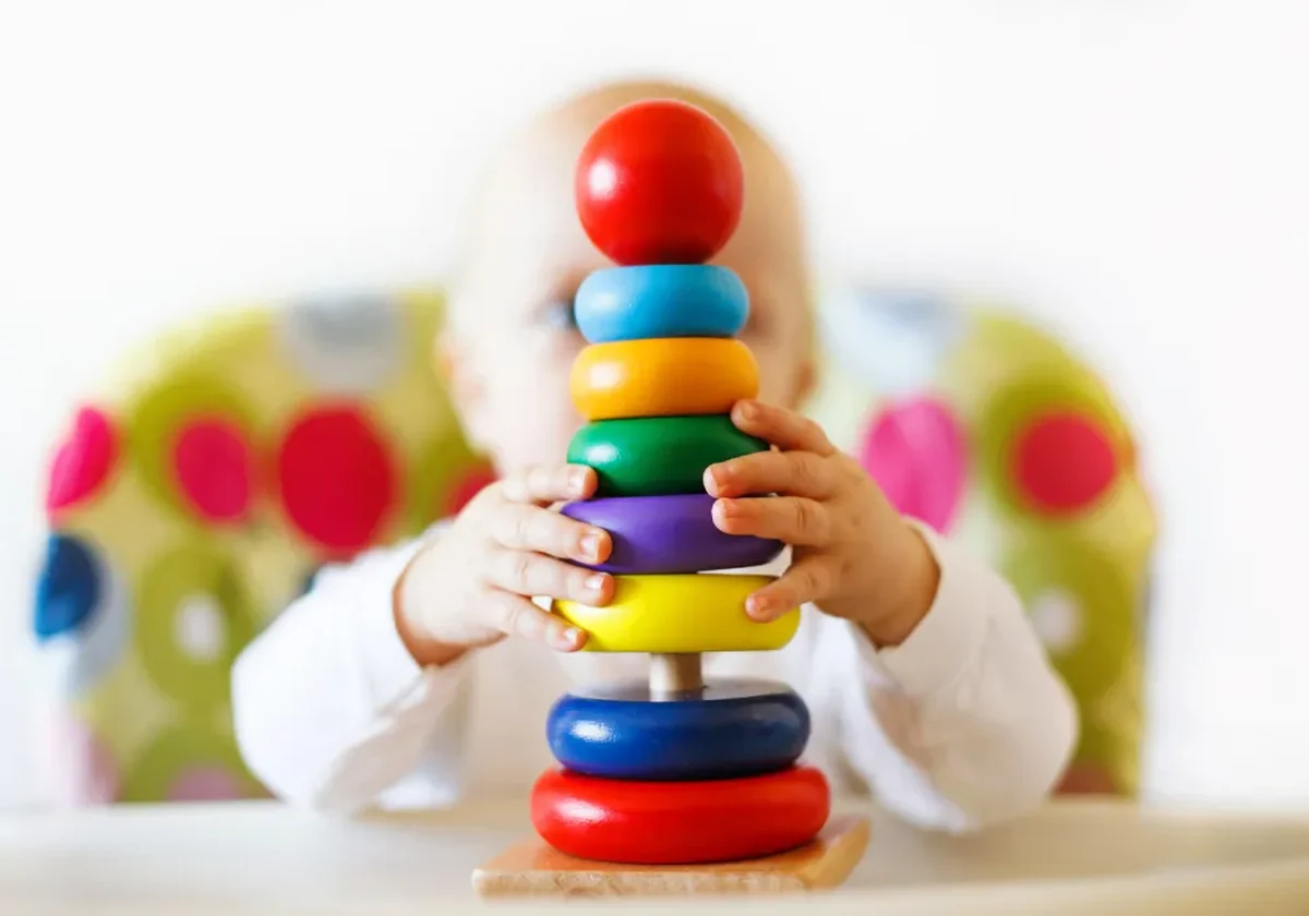 parent and child practicing a home exercise together